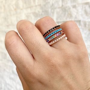 Tous multicolor gemstones ring